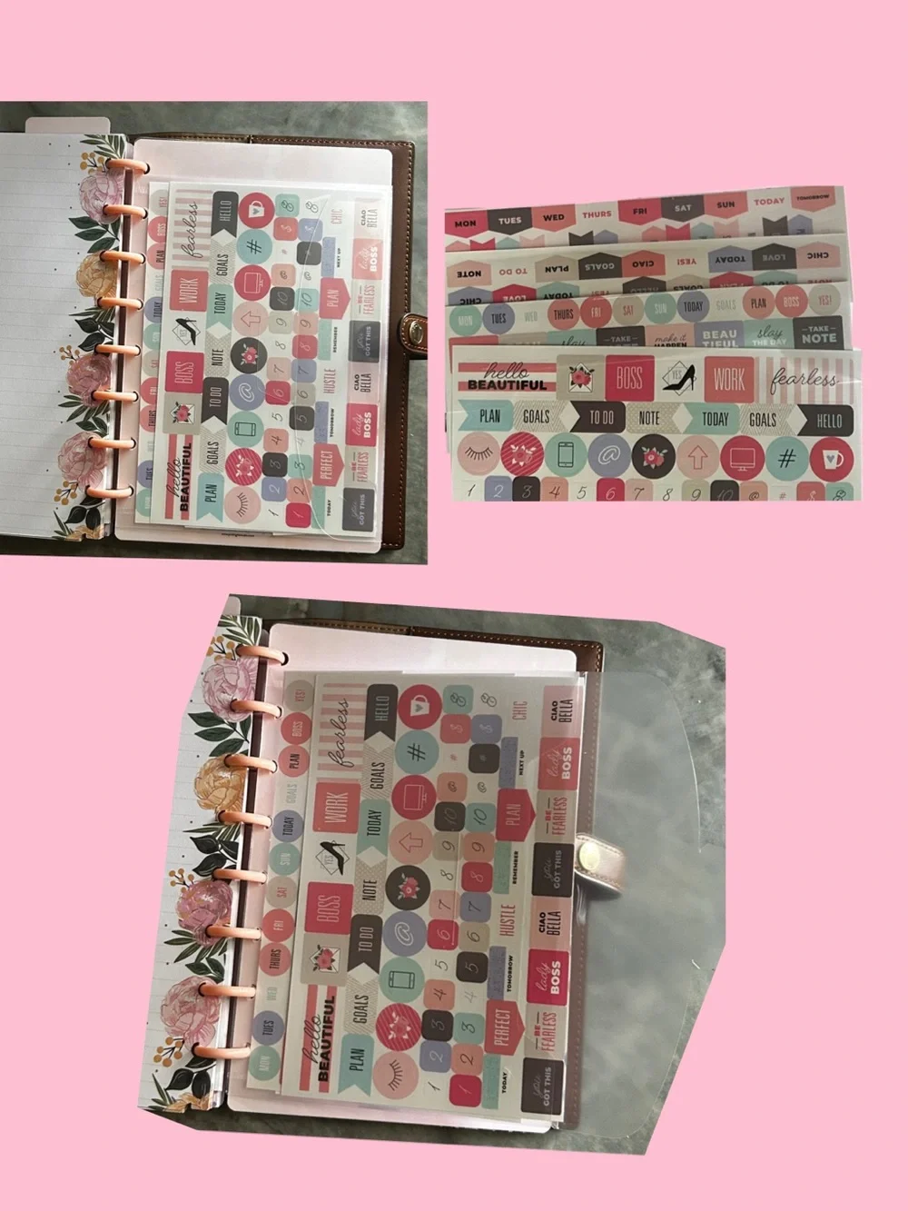 Planner / Agenda insert for Coach notebook cover